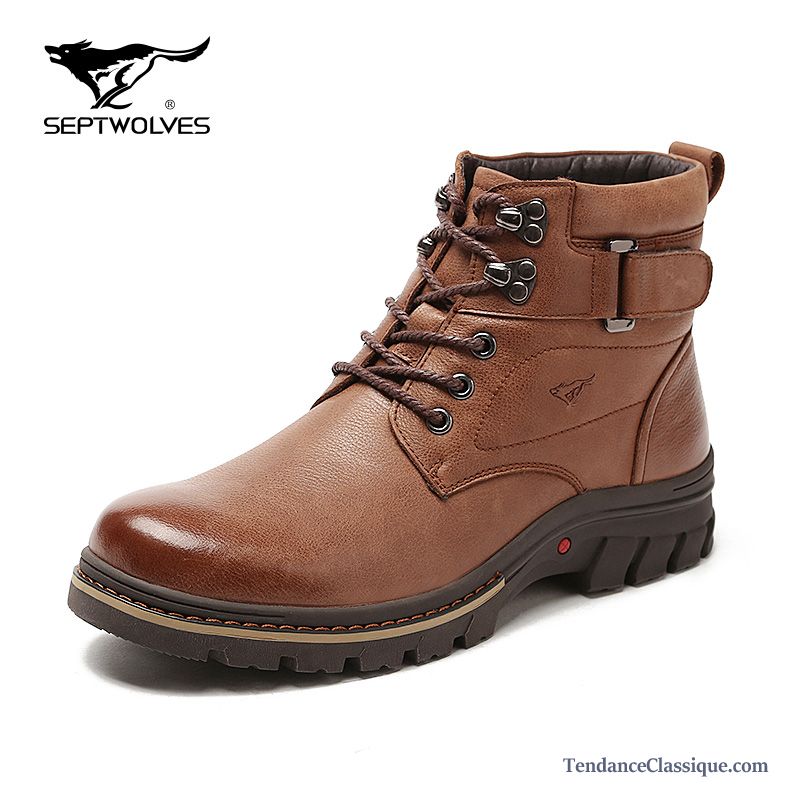 boots rouge homme pas cher