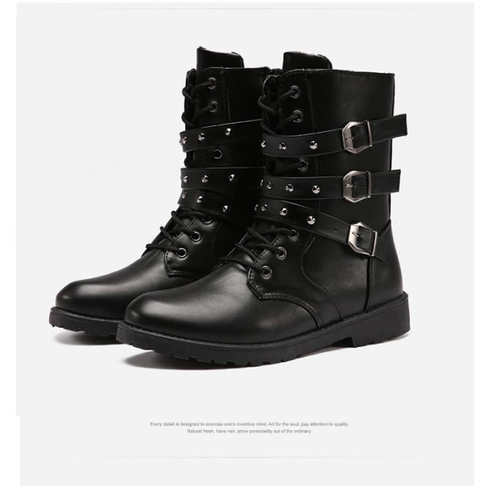boots rouge homme pas cher